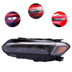Headlight Assembly For 2022 Honda Civic Halogen w LED DRL Left Driver Side