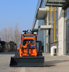 24HP Mini Track Skid Steer Loader, RATO 2-Cylinder Engine, 3-Pump Hydraulic Syst