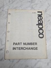 neapco IL-830 PART NUMBER INTERCHANGE List Book Catalog BROCHURE LITERATURE