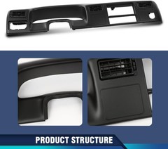 PIT66 Dash Bezel Radio Cluster Trim Panel Compatible with Ford F250 F350 Super D