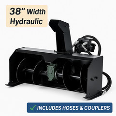 38 in Snow Blower Attachment Fit Toro Dingo Mini Skid Steer Snow Removal Cleaner