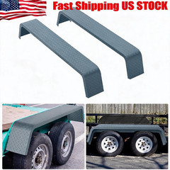Heavy Duty Plate Tandem Axle Trailer Fenders Fits 13″-15″ Tires 2 Pack Diamond
