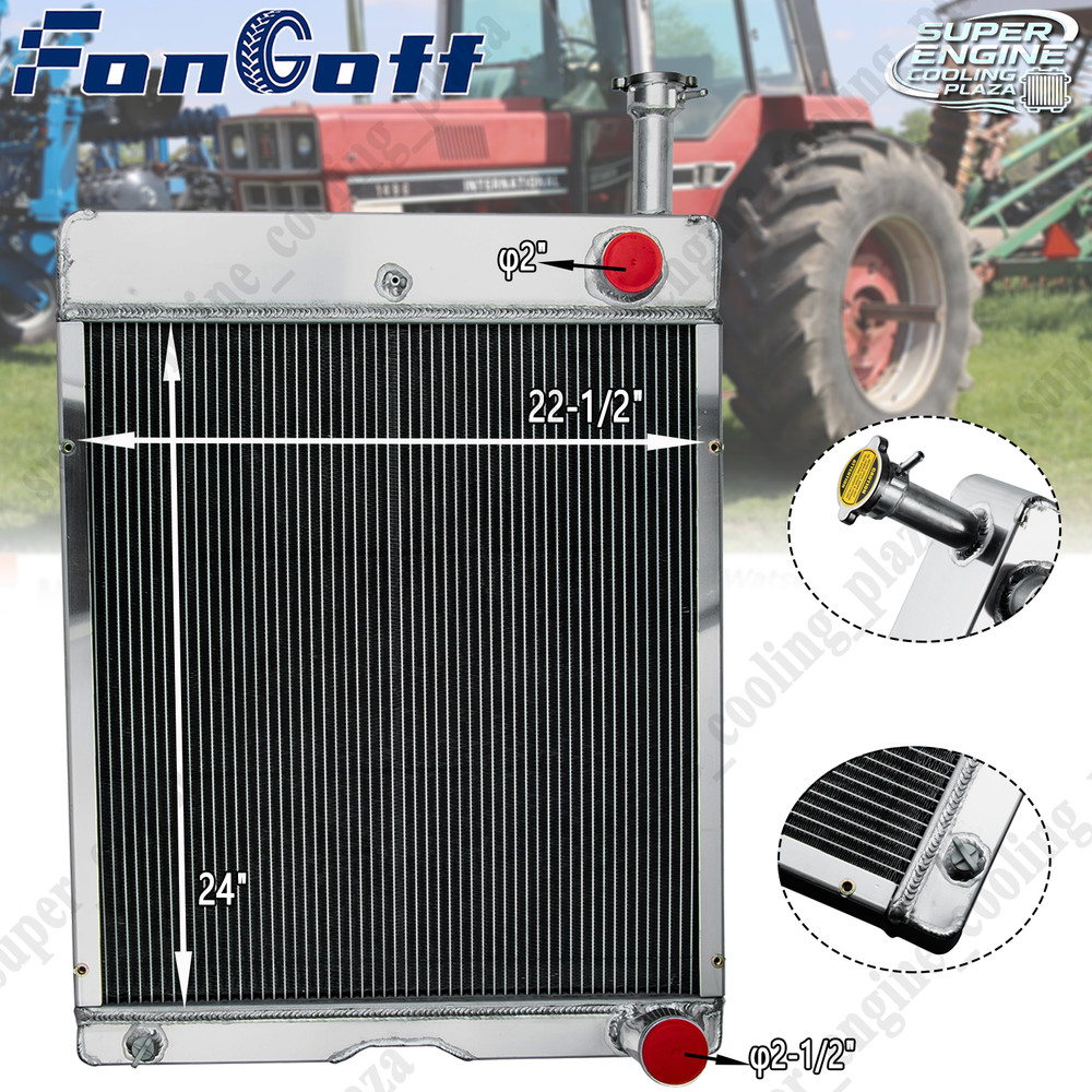 #71611C1 4 Row Radiator For International 886 986 1066 1086 1466 1486 A121725C1.