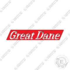 Fits Great Dane Decal Flatbed Replacement Sticker 16″ x 3″