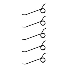 5 Pack Hay Rake Teeth 96MF1 Fits Massey Ferguson 25 37 37 Fits Massey Harris 21