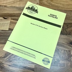 Parts Manual fits John Deere 216 Series Baler Schematics Catalog 216WS 216T