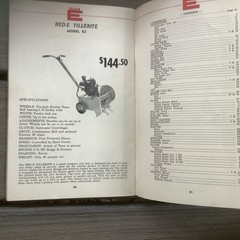 Red E Tractor Company complete line of Riding &Walking Tractors & Tillers Book