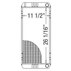 219882 Radiator – – 26 1/8 x 12 x 2 1/16 Fits Bobcat
