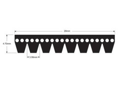 Multi-Rib Serpentine Belt 8PK2475 for John Deere 6010 6020 6110 6210 6320