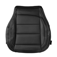 Driver Side Bottom Perforated Leather Seat Cover Black Ford Mustang 2015-2023