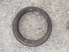 Solid rubber tubeless tractor farm implement tire 13 1/4″ 4 3/8″ 3 3/8″ planter