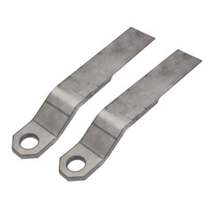 2PCS 10mm REPLACEMENT MILD STEEL For Mower King Skidsteer Brush Hog Cutter Blade