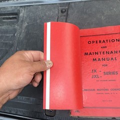 Hercules JX Series Engine Operation & Maintenance Manual and Parts List