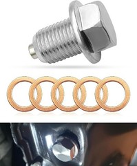 M14x1.5 Magnetic Oil Drain Plug, Stainless Steel Engine Oil Pan Size: M14x1.5