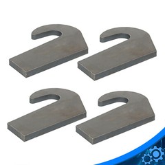 New 4 Weld On Mounting Brackets for Pin Type over the Bucket Loader Pallet Forks