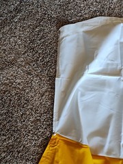 3-Bow Tractor Canopy Replacement Cover 40″ Canvas Yellow White Buggy Top Snowco