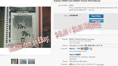 Kubota L1500, 1500DT, 2000, 2000DT Parts Manual PRINTED (Japanese / English)