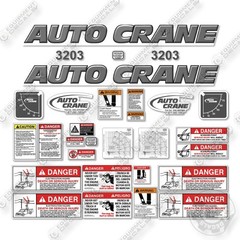 AutoCrane 3203 Decal Kit Crane – Custom Grey- Aftermarket Kit