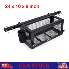 Tractor Tool Box 24”x10”x9” Rear Mount Basket Toolbox for Most Tractors