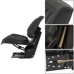 Black Universal Tractor Suspension Seat For Massey Ferguson Ford 230 231 234 255