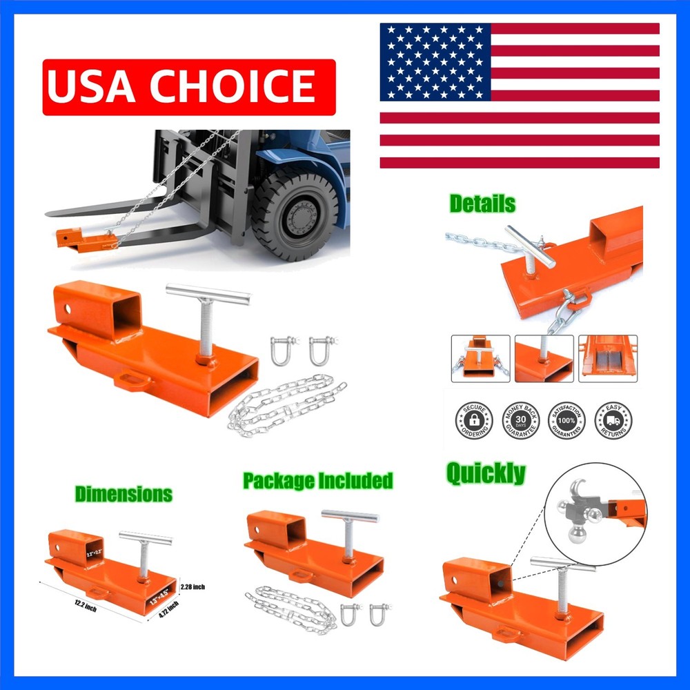 Forklift Trailer Hitch Attachment, 2 Inch Hitch Receiver Pallet Fork Trailer …