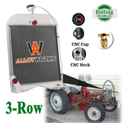 3-Row Aluminum Radiator For Ford New Holland Tractor 9N,2N,8N 8N8005 86551430