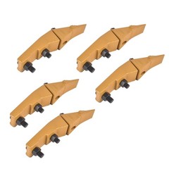 6737322Y Bucket Teeth Assembly 5 Pack Fits Bobcat Bolt on Flush Mount Skid Steer
