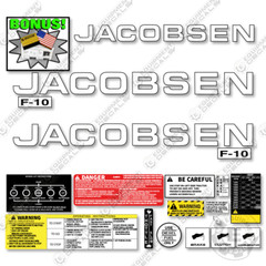 Fits JacobsenF-10 Decal Kit Fairway Mower – 7 YEAR OUTDOOR 3M VINYL!