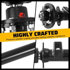 3500 Lbs Trailer Axle 43/50/61/65/70/77 Inch Spring Center Boat Axle for Boat RV