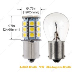 2 Bright White LED Light Bulbs for Bobcat T740, T770, T870 rear worklight 12V US