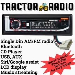Kioti Tractor Plug & Play Stereo AM FM Radio CD Bluetooth NX RX DK CK Series Cab