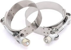 2 to 2-1/2 inches Black Silicone Reducer Coupler with 2 T-Bolt Clamps ID2″-2.5″