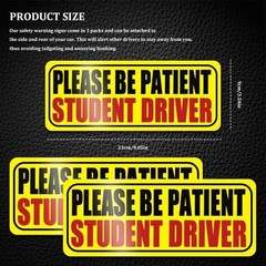 3PCS Reusable Reflective Magnetic Stickers for Car Bumper, Univ Color: Style 3