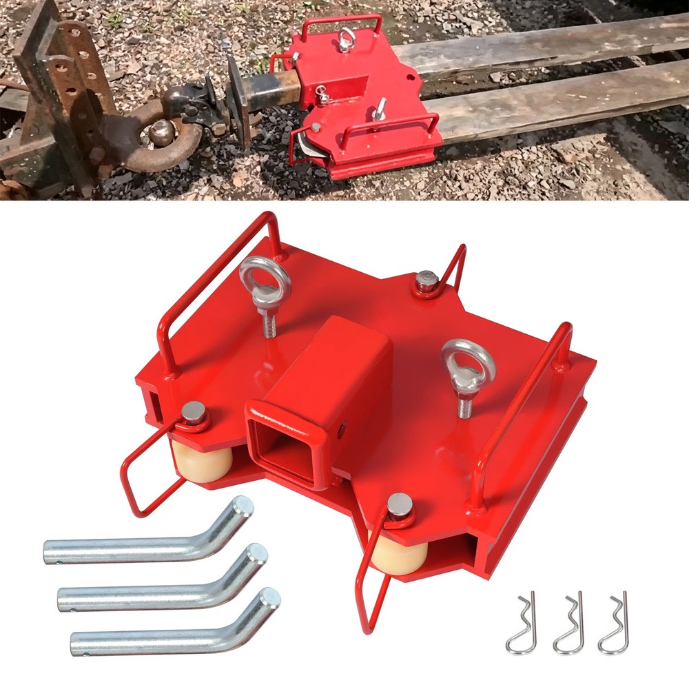 Forklift Trailer Hitch Receiver 2” Tow Hitch Attachments for Dual Pallet Fork