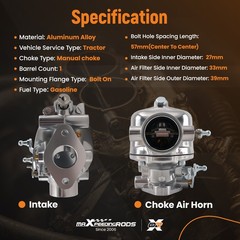 Carb Kit Carburetor fit for Ford 8N 9N 2N 1939-1952 8N9510C 8N9510C-HD B3NN9510A