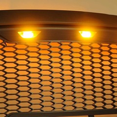 FRONT GRILLE HONEYCOMB MESH GRILL FOR 2015-2017 F150 PICKUP MATTE BLACK