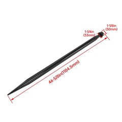 49″ Steel Hay Bale Spear 4500 lbs Capacity Spike Fork Tine For Tractors Loaders
