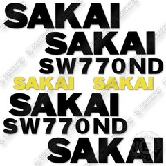 Fits Sakai SW770ND Decal Kit Roller-7 YEAR OUTDOOR 3M VINYL!