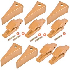 5Pcs Bucket Shanks with Teeth Pins Retainers Fits CAT Caterpillar J200 Series