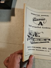 Allis Chalmers gleaner A Combine Operator’s Manual Form TM-375