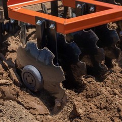 Titan Attachments 3 Point 5ft Notched Disc Harrow Plow Attachment for Cat 1