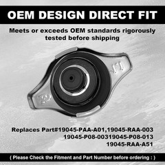 Radiator Cap Cover 19045-PAA-A01 19045PAAA01 Compatible With Honda Civic,
