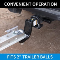 METOWARE Straight Trailer Coupler for 2″ Ball, 3500LBS Capacity