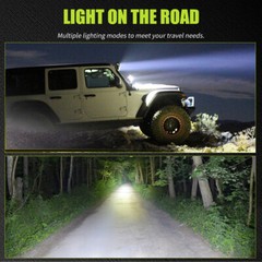 12V 4inch Amber LED Work Light Headlight fit John Deere Case New Holland Tractor