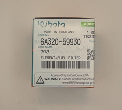 NEW GENUINE KUBOTA DIESEL FUEL FILTER CARTRIDGE ELEMENT (6A320-59930) & O-ring