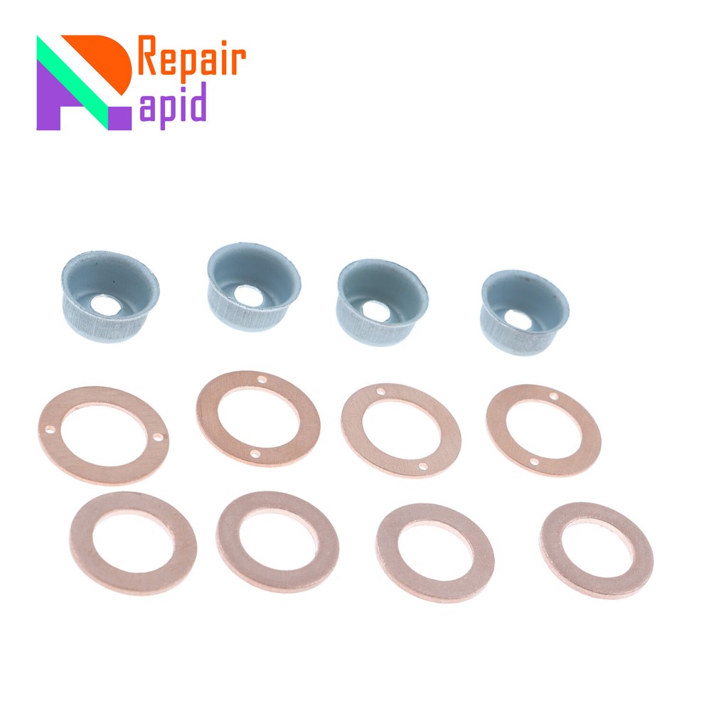 Injector Seal Kit Assortment with Heat Shield Fit for Kubota V2003 V1702 V1903