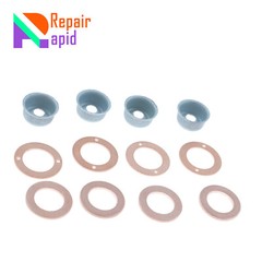Injector Seal Kit Assortment with Heat Shield Fit for Kubota V2003 V1702 V1903