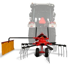 MechMaxx Hay Baler & Hay Rake Tedder & Disc Mower Bundle, HB3120, HT100, DM6