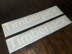 Timberjack Replacement Decals (2 – 18” & 2-6”) skidder logging STICKER Skidder