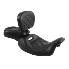 Low Profile Passenger Seat Backrest Pad For Touring CVO Road King 2014-2023